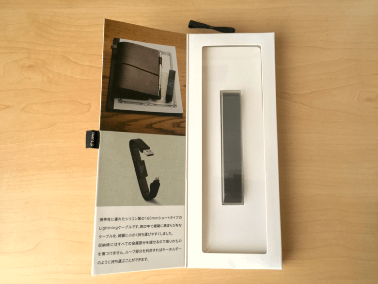 見開きパッケージに入った「NuAns BANDWIRE」