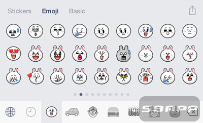 アプリ 海外でリリースされているemoji Keyboard By Lineを使ってみた 楽しくiphoneライフ Sbapp