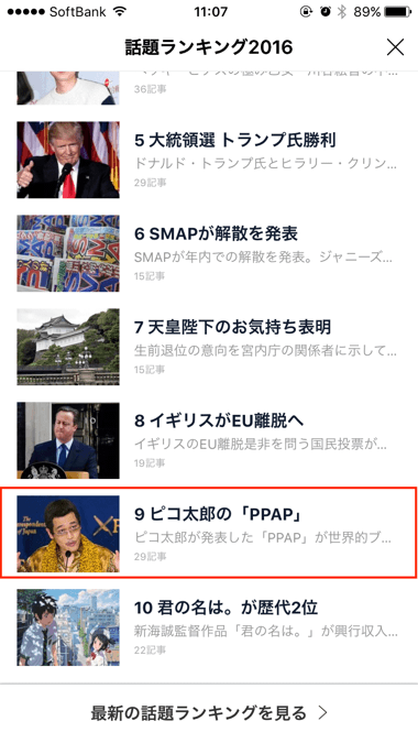 Line ポイントクイズ Line News の答え 話題ランキング16 に入っていないものはどれ など 楽しくiphoneライフ Sbapp