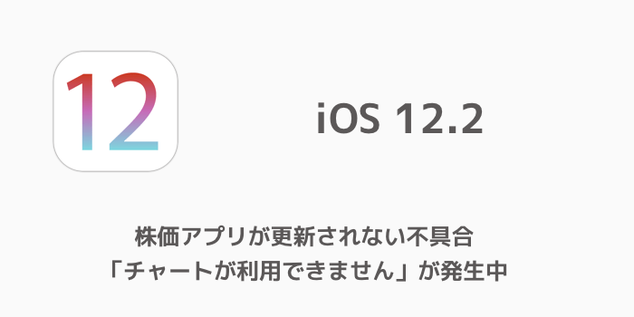 Iphone 株価アプリが更新されない不具合 チャートが利用できません が発生中 楽しくiphoneライフ Sbapp