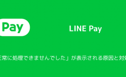 【LINE Pay】「正常に処理できませんでした」が表示される原因と対処法