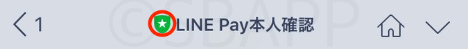 LINE Pay本人確認のアカウント