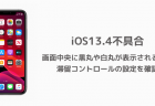 【iPhone】画面中央に黒丸や白丸が表示される時は滞留コントロールの設定を確認 iOS13.4不具合