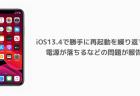 【iPhone】iOS13.4で勝手に再起動を繰り返す、電源が落ちるなどの問題が報告