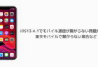 【iPhone】iOS13.4.1でモバイル通信が繋がらない問題が報告、楽天モバイルで繋がらない場合など
