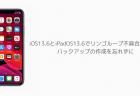 iOS13.6とiPadOS13.6でリンゴループ不具合が報告、バックアップの作成を忘れずに