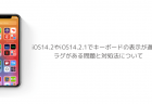 iOS14.2やiOS14.2.1でキーボードの表示が遅い、ラグがある問題と対処法について