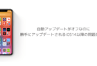 【iPhone】自動アップデートがオフなのに勝手にアップデートされるiOS14以降の問題と対処