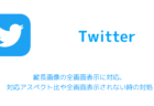 【Twitter】縦長画像の全画面表示に対応、対応アスペクト比や全画面表示されない時の対処