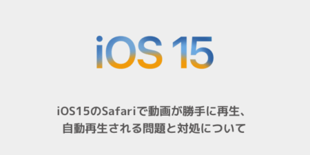 【iPhone】iOS15のSafariで動画が勝手に再生、自動再生される問題と対処について