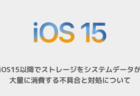 【iPhone】iOS15以降でストレージをシステムデータが大量に消費する不具合と対処について