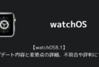 【watchOS8.1】アップデート内容と変更点の詳細、不具合や評判について