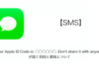 【SMS】「Your Apple ID Code is: ○○○○○○. Don't share it with anyone.」が届く原因と意味について