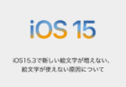 【iPhone】iOS15.3で新しい絵文字が増えない、絵文字が使えない原因について