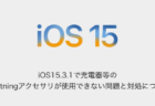 【iPhone】iOS15.3.1で充電器等のLightningアクセサリが使用できない問題と対処について