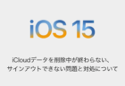 【iPhone】iCloudデータを削除中が終わらない、サインアウトできない問題と対処について