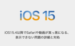 【iPhone】iOS15.4以降でSafariや動画が真っ黒になる、表示できない問題の詳細と対処