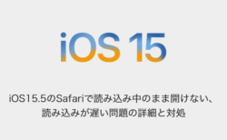 【iPhone】iOS15.5のSafariで読み込み中のまま開けない、読み込みが遅い問題の詳細と対処
