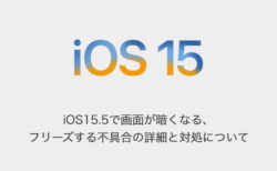 【iPhone】iOS15.5で画面が暗くなる、フリーズする不具合の詳細と対処について