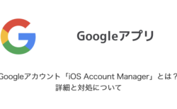 【iPhone】Googleアカウント「iOS Account Manager」とは？詳細と対処について