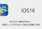【iPhone】iOS16.2で通知が来ない・通知バッジが付かない不具合の詳細と対処