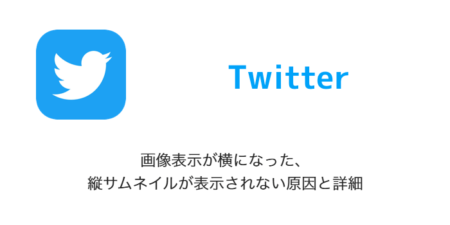 【Twitter】画像表示が横になった・縦サムネイルが表示されない原因と詳細