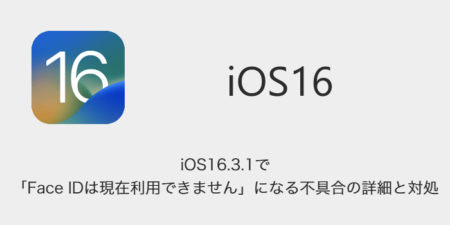 【iPhone】iOS16.3.1で「Face IDは現在利用できません」になる不具合の詳細と対処