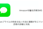 【SMS】「Amazonプライムの料金支払い方法に課題が生じています。」詐欺の詳細と対処