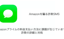 【SMS】「Amazonプライムの料金支払い方法に課題が生じています。」詐欺の詳細と対処