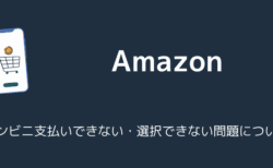 【Amazon】コンビニ支払いできない・選択できない問題について