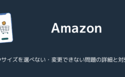 【Amazon】色やサイズを選べない・変更できない問題の詳細と対処法