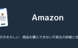 【Amazon】表示がおかしい・商品を購入できない不具合の詳細と対処