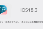 【iPhone】iOS18.3でウィジェットが表示されない・真っ白になる問題の詳細と対処