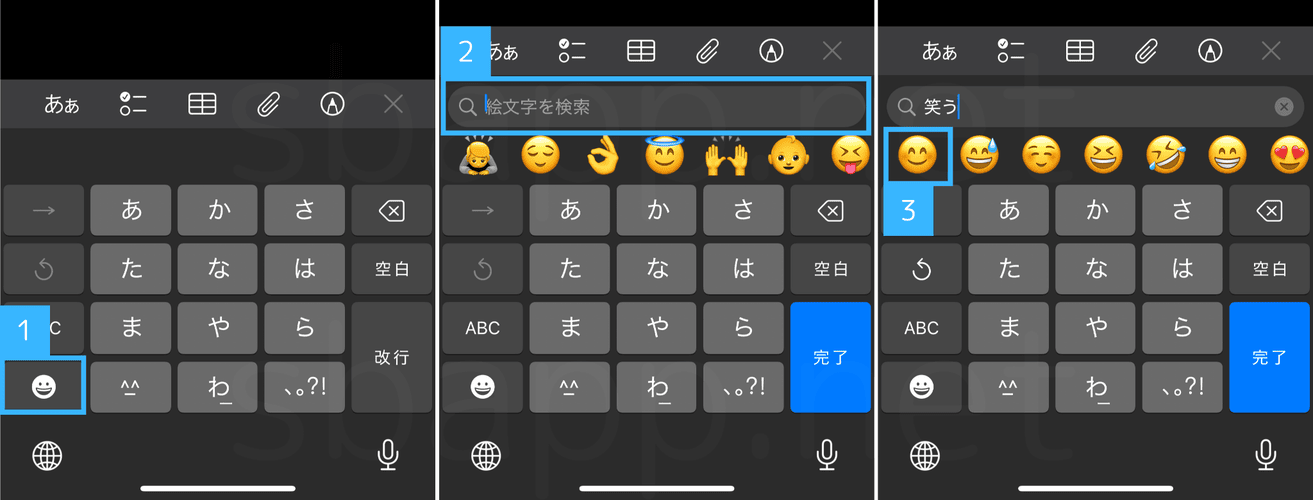 絵文字キーボード