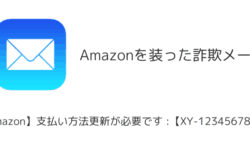 【メール】「【A͎mazon】支払い方法更新が必要です :【XY-1234567890】」詐欺の詳細と対処