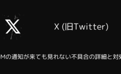 X(旧Twitter)でDMの通知が来ても見れない不具合の詳細と対処（2025年5月）