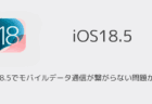 【iPhone】iOS18.5でモバイルデータ通信が繋がらない問題が報告
