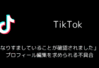 TikTokで「なりすましていることが確認されました」でプロフィール編集を求められる不具合（2025年7月）