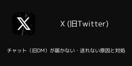 【X】チャット（旧DM）が届かない・送れない原因と対処（2025年12月）